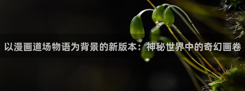 漫蛙日漫：以漫画道场物语为背景的新版本：神秘世界中的奇幻画卷